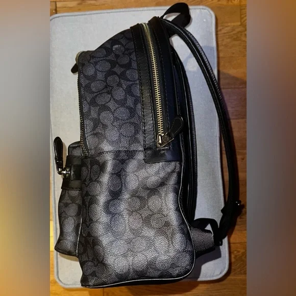 Coach X Michael B. Jordan Charter Backpack 24 In Black Signature Canvas